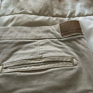 American eagle khaki wide leg pants